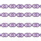 Rhinestone Lace - Purple